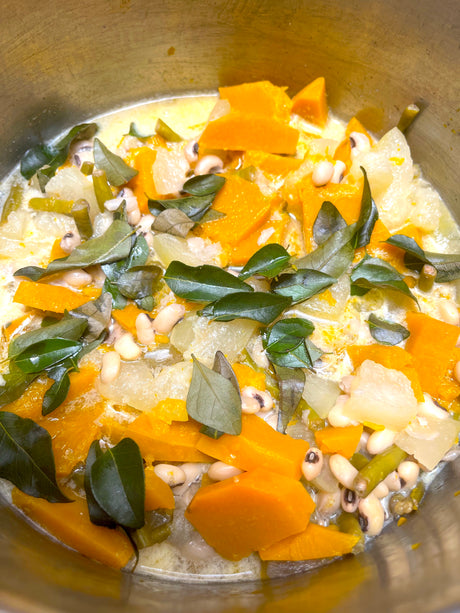 Olan Kerala Vegetable stew Girijapaati's Girija Paati onam Recipe Palakkad