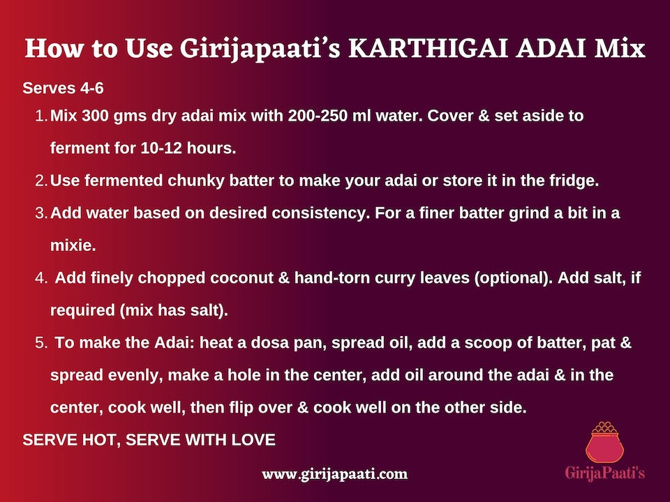 Karthigai Adai Mix (Lentil Dosa Dry)