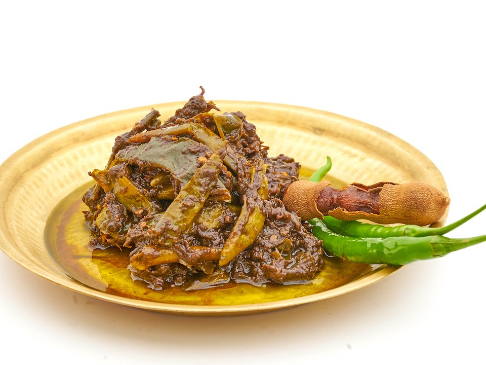 Milagai Curry (Green Chilli & Tamarind Pickle)