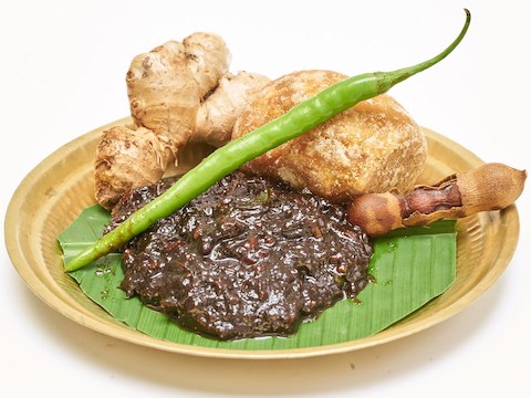 Puli Inji (Tamarind Ginger Green Chilli Paste)