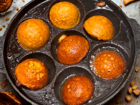 Nei Appam or ghee jaggery banana rice fritters - full recipe Girija Paati for Janmashtami