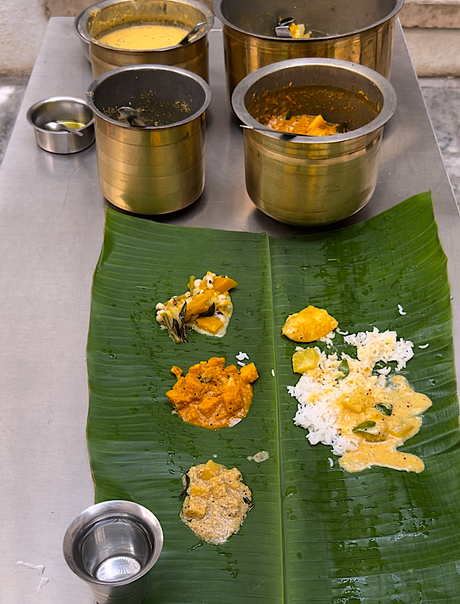 Girijapaati serves a simple Onam Sadya day 1 of the festival