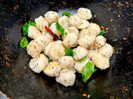 Quite simple to make, while being absolutely delicious, Girija Paati's Uppu Arisi Kozhukattai or Savoury Rice Coconut dumplings are a must try. The flavours are classic and appeal to almost all palates.