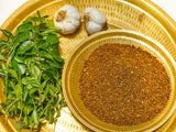 Garlic Karuvepillai Podi (Garlic Curry Leaf Rice Powder)